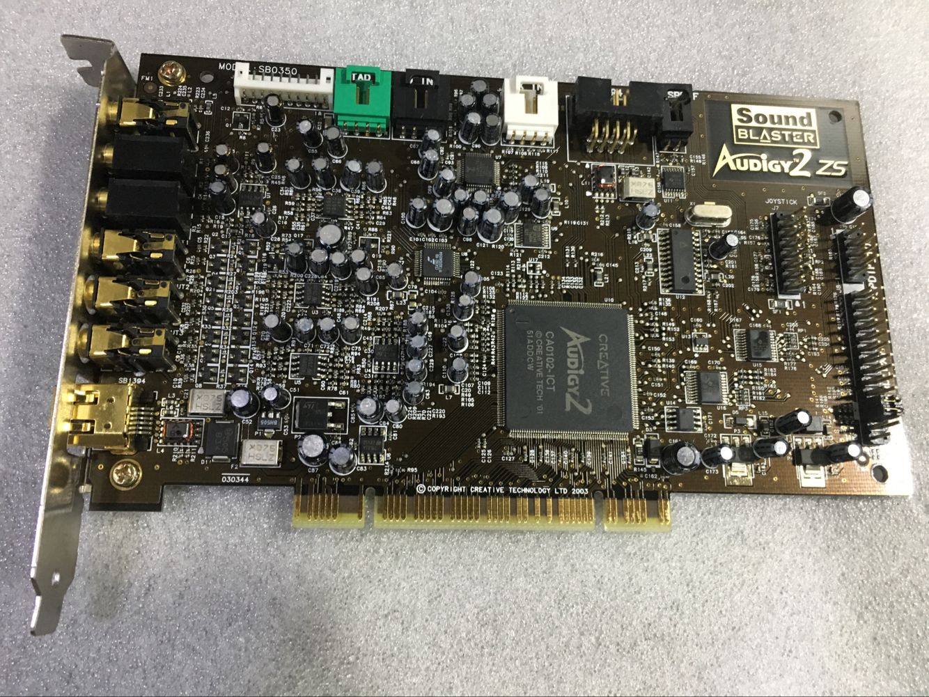 拆机Creative/创新SB0350 Audigy2  7.1声道 PCI 声卡 KX K歌 ZS