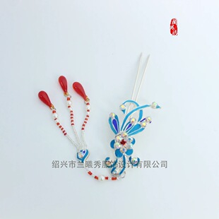 戏曲头面新款花挑点毛系列古装演出宫廷汉服发饰越剧梅戏饰品