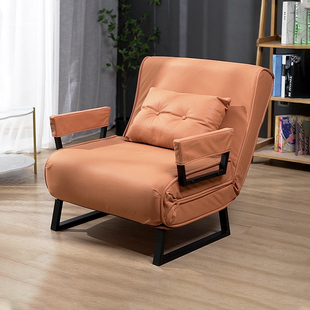 单人折叠床卧室书房小户型网红款多功能北欧科技布沙发床折叠两用