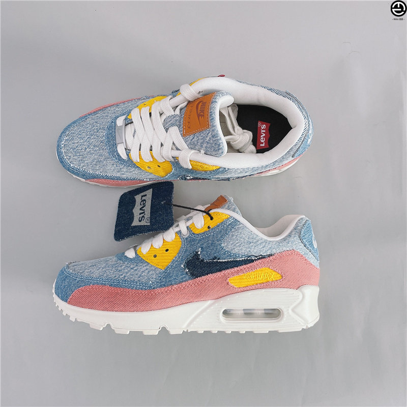 nike air max 90 x levis 李维斯联名牛仔蓝官网id限量款 708279