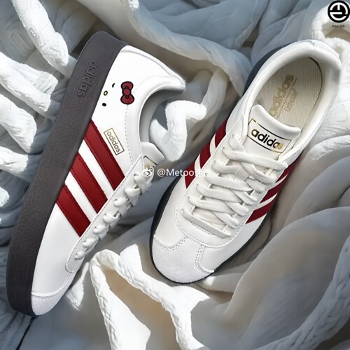 迷途定制球鞋 Adidas Court 2.0 猫头蝴结焰霜甜美可爱学院风板鞋