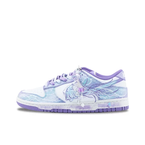 正品定制球鞋 Nike Dunk 仲夏夜之蝶 海洋之心 手绘 晕染复古板鞋