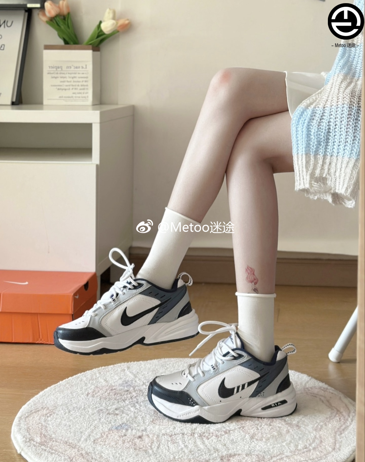 定制球鞋 Nike Air Monarch 4 捣蛋玩偶 慵懒时光 复古极简老爹鞋