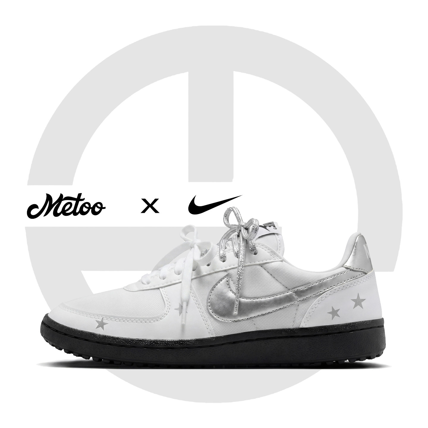 迷途定制球鞋 Nike Field General 银闪星坠miu系双鞋带经典板鞋