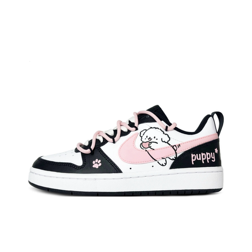 迷途定制球鞋 Nike Court Borough 飞奔小狗 可爱感  低帮板鞋