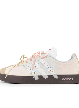 迷途定制球鞋 adidas VL COURT 2.0 奶油蛋糕 低帮 板鞋