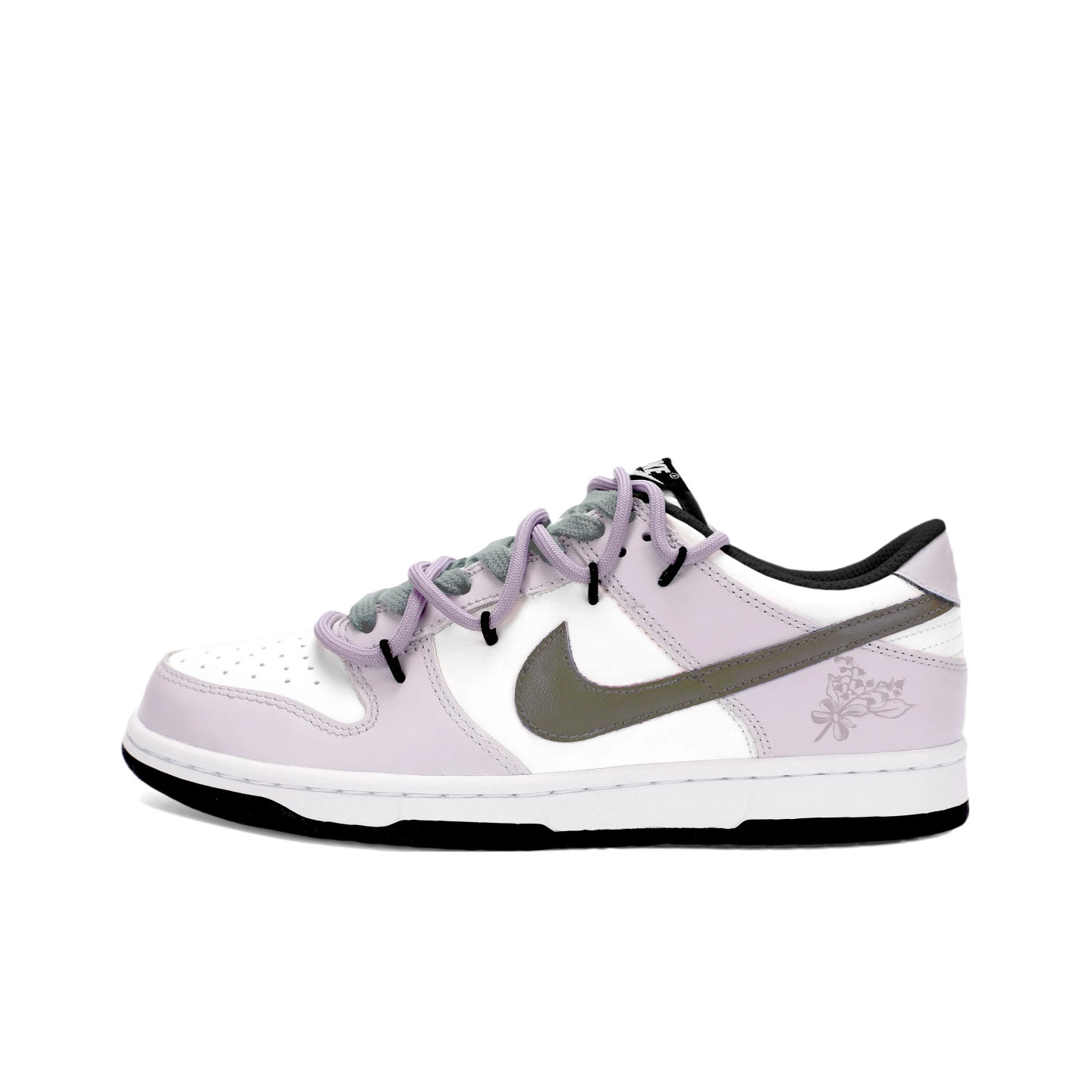 迷途定制球鞋 Nike Dunk Low 暮山紫甜妹分翁解构风低帮板鞋