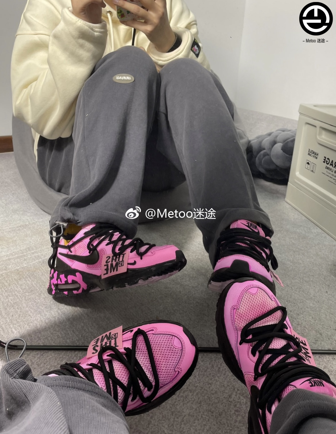 定制球鞋 Nike Air Max Fusion 酷黑 树莓 涂鸦 撞色 黑粉 跑步鞋