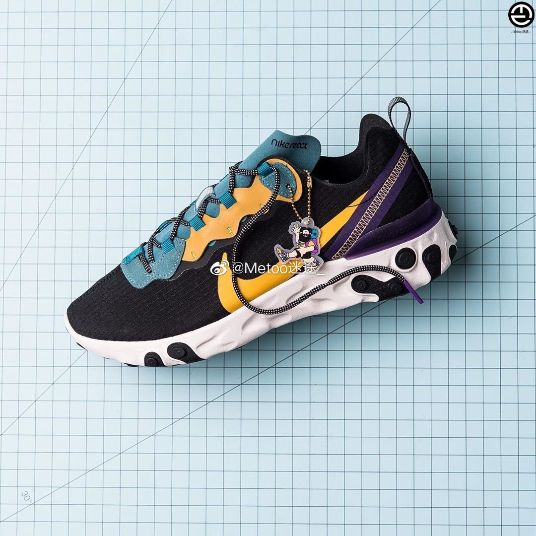 nike react element 55 男女高桥盾轻便缓震跑步鞋 ci9593 cd2153