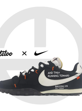 迷途定制球鞋 Nike Waffle Racer OW解构风美式复古风华夫休闲鞋