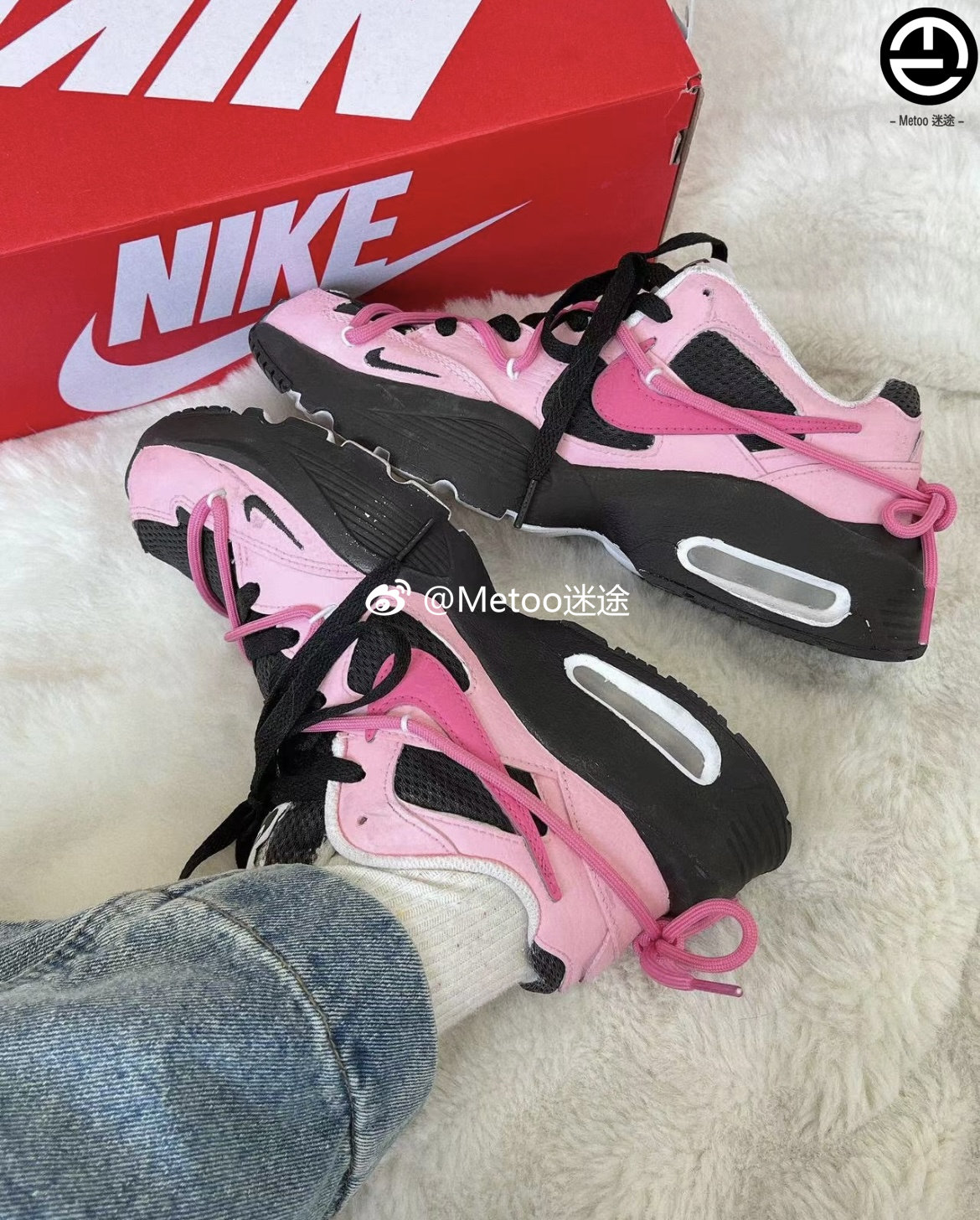 定制球鞋 Nike Air Max Fusion 气泡水母黑桃甜心甜酷辣妹 跑步鞋