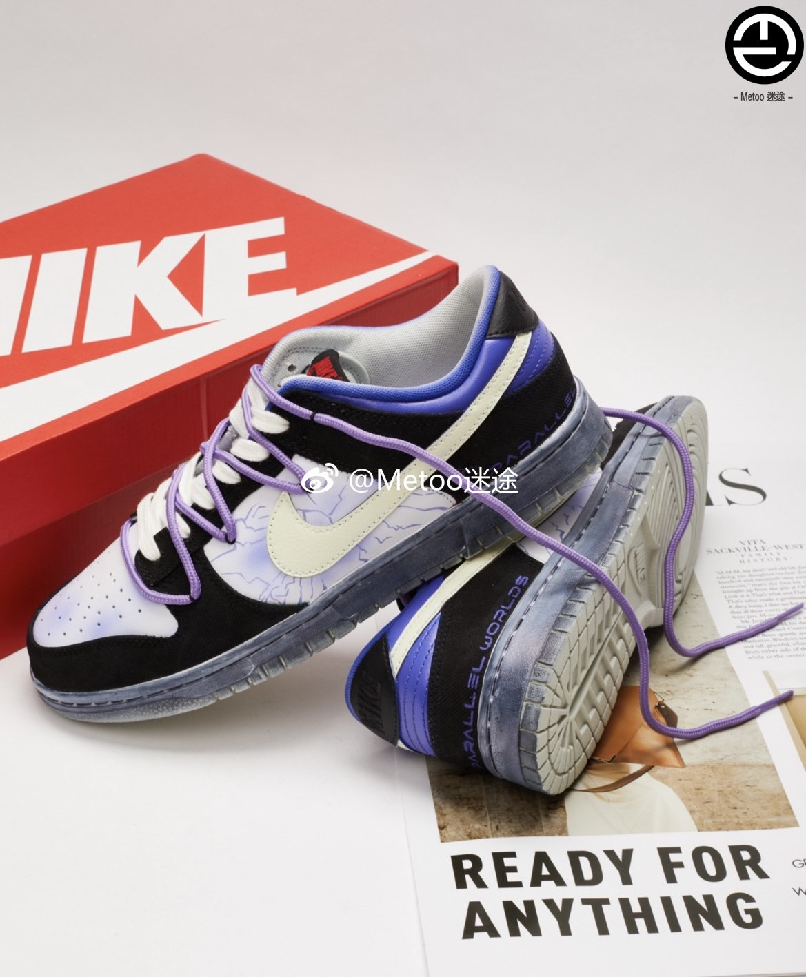 定制球鞋 nike dunk low 科技未来感平行宇宙 手绘喷绘 低帮 板鞋