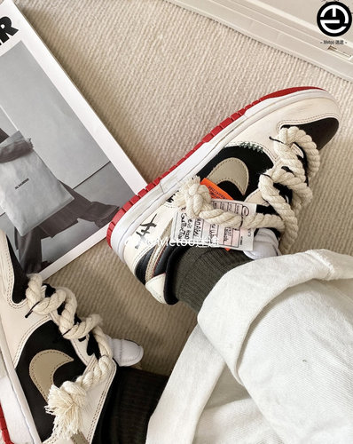定制球鞋 Nike Dunk Low 回归线 氧化做旧 高街布贴 百搭低帮板鞋