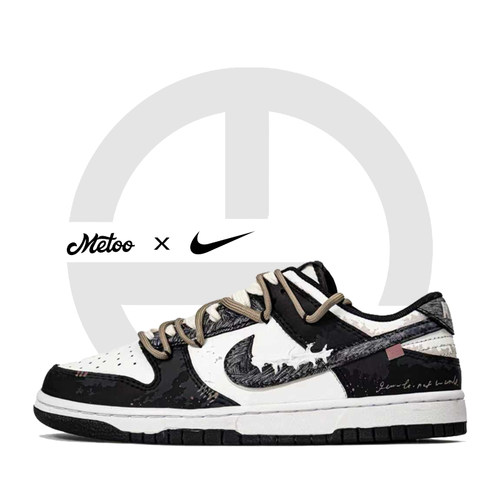 迷途球鞋定制 Nike/耐克 Dunk Low 凋零月影简约解构低帮休闲鞋