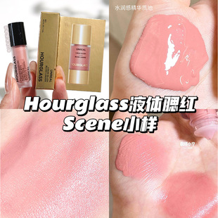 Hourglass小滴管液体腮红Scene蜜桃粉小样1ml微醺光泽水光感自然