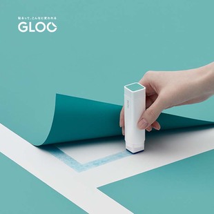 日本KOKUYO国誉GLOO高粘度儿童手工直角学生创意用变色固体胶棒