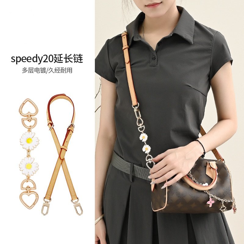 变色牛皮包带适用于LVspeedy20