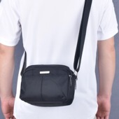 男士 小包通勤单肩包迷你小挎包手机休闲背包牛津布多隔层小斜挎包