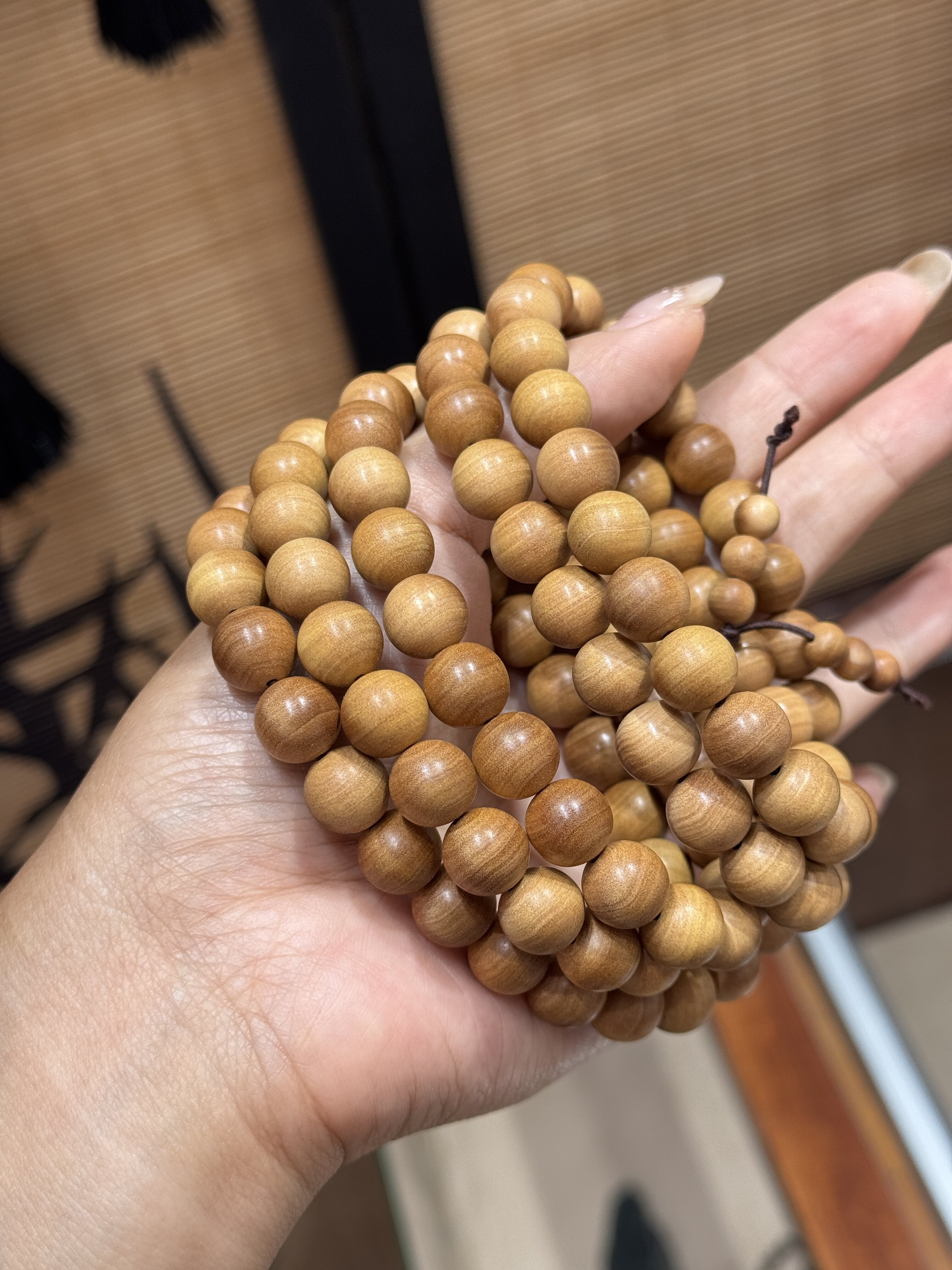 黄金肉印度迈索尔老山檀 10mm 和 6mm