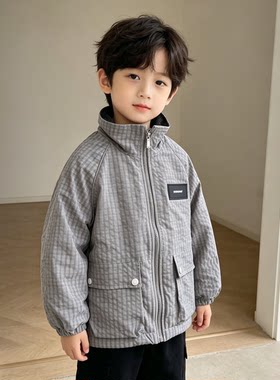 贝哆哈儿童冬季棉服男童保暖棉衣外套帅气中大童秋冬款上衣棉袄