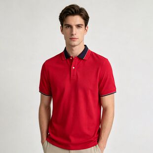 贝哆哈男士POLO衫夏季短袖男式翻领T恤男装套头衫纯色休闲汗衫
