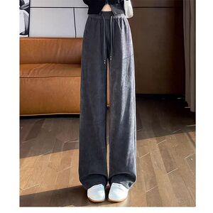 贝哆哈女士休闲裤春秋款显瘦直筒裤女裤垂感小个子阔腿裤裤子长裤