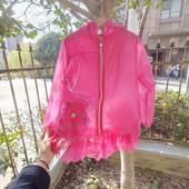 长袖 皮肤衣甜美连帽拉链衫 休闲外套 防晒衣女童薄款 贝哆哈儿童夏季