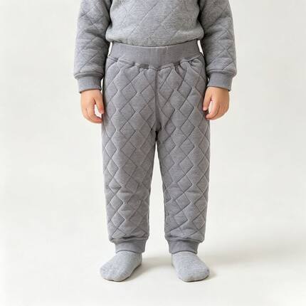 贝哆哈冬季小版保暖裤加厚男童女童校服神器儿童棉裤夹棉内穿裤子