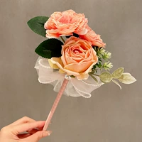 Светло -розовая розовая ручка