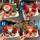 圣诞节装 扮礼物派对发饰 饰眼镜女麋鹿搞怪蹦迪儿童情侣学生圣诞装