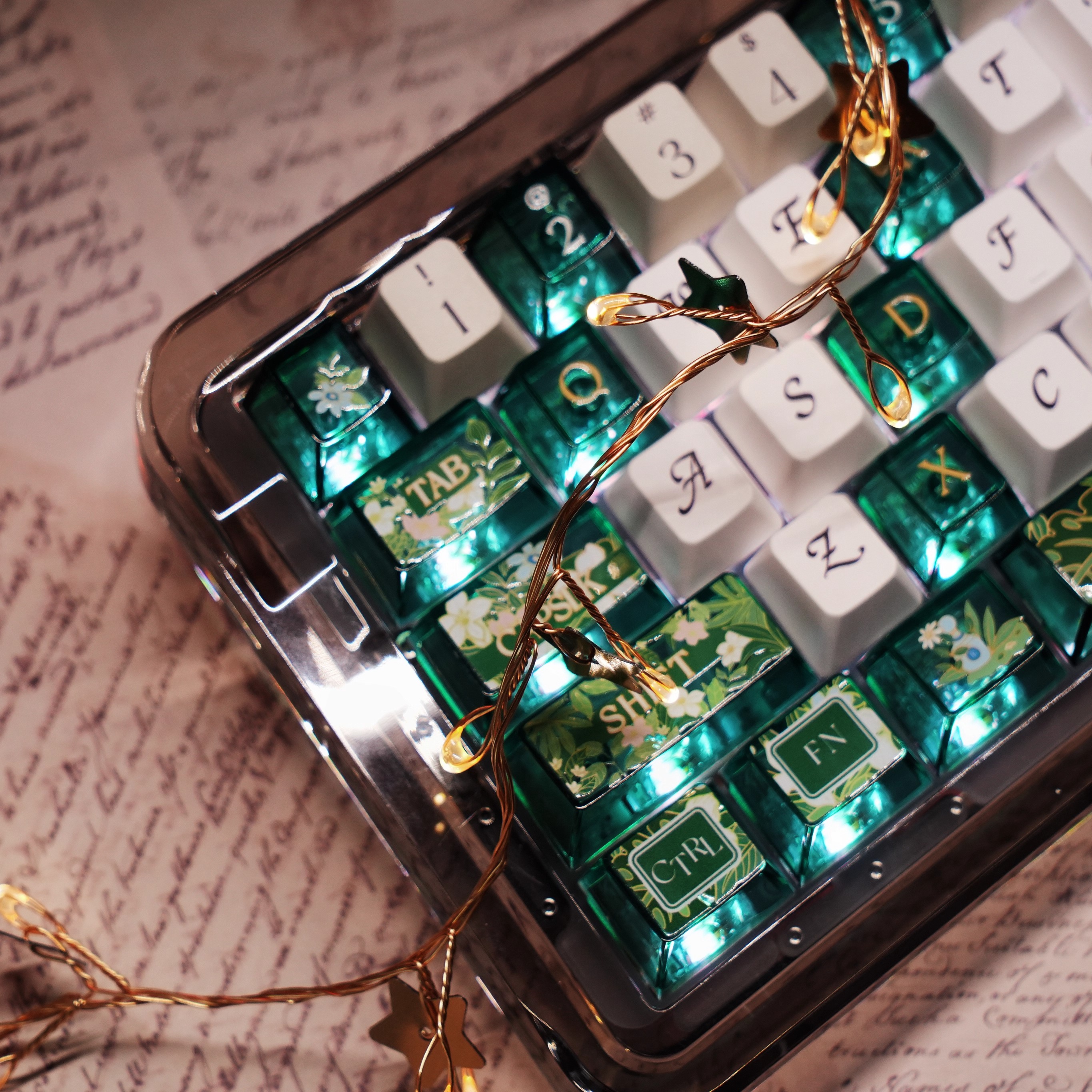 春日颂歌键帽FC高度热升华DIY机械键盘适配60/61/68/75/87/99/104