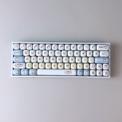 小八可爱馒头键帽PBT热升华