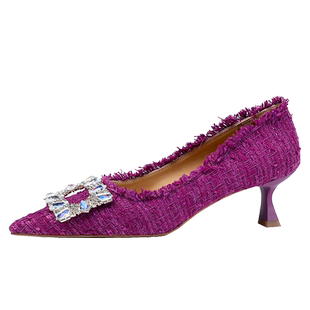 【断码捡漏】细跟粗跟中跟低跟平底单鞋尖头浅口方头真皮高跟鞋女