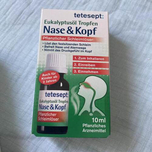 tetesept Eukalyptusöl Tropfen Nase Kopf桉树精油滴剂鼻腔畅通