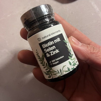 德国natural elemente生物素硒锌片360粒有高剂量提高免疫