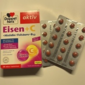 B12 德国进口Doppel 30粒 组氨酸 叶酸 Herz双心孕妇补铁 维生素C