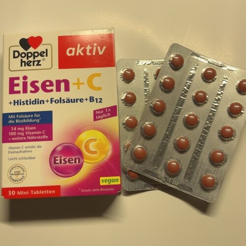 德国doppelherz铁维C叶酸复合片