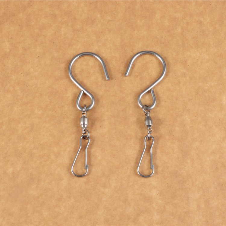 包邮 304不锈钢S挂钩 鸟笼旋转环 风铃管挂环 朱胆扣