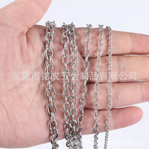 304不锈钢特细圆形O字型链广告牌链子装饰手链/饰品链条配件