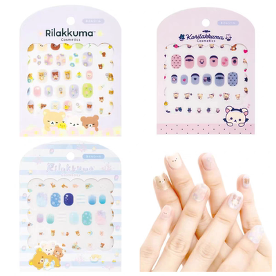 现货日本代购san-x轻松熊松弛熊rilakkuma指甲贴美甲贴贴纸周边