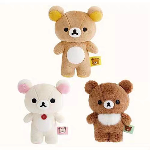 现货日本san-x轻松熊rilakkuma松弛熊站立ss基础款公仔玩偶正品