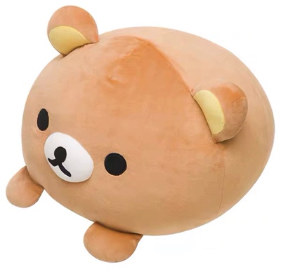 现货日本代购轻松熊松弛熊rilakkuma特大m码大福抱枕靠垫枕头