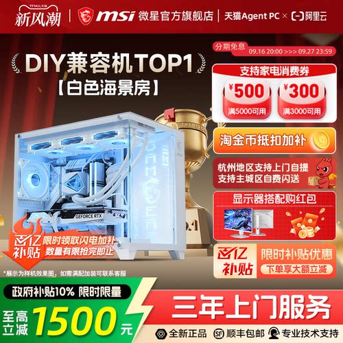 【国补10%】微星5060/Ti白海景房