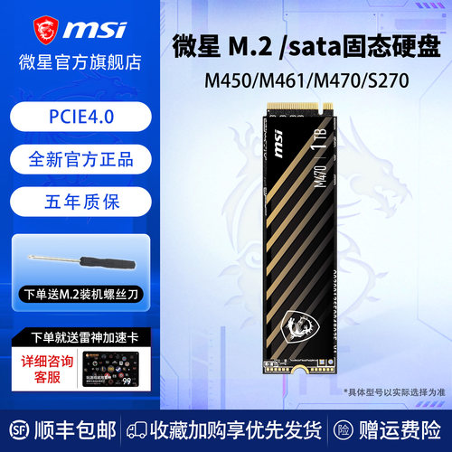微星M470500G/1TM.2/SATA接口