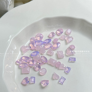 奈希美甲饰品尖底透底爆款华子切异形钻鸽子蛋大冰糖穿戴甲指甲钻