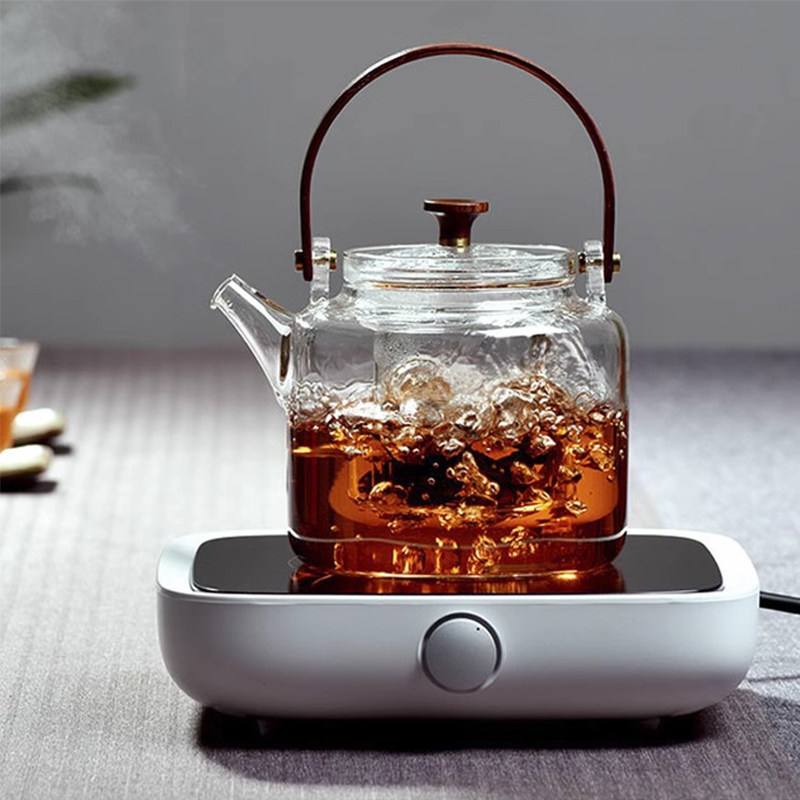 新羽煮茶壶木璃玻璃耐高温提梁壶黑茶老白茶煮茶器大容量家用水壶
