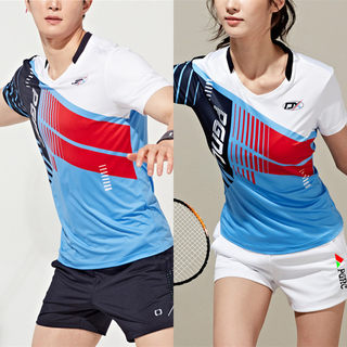 2023春夏新品羽毛球服男女套装韩国速干球衣跑步打球运动定制包邮
