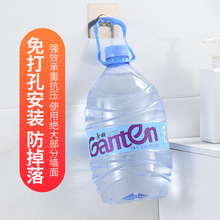 强力免打孔收纳架免钉贴吹风机架厨房卫生间置物无痕爪扣双钩粘钩