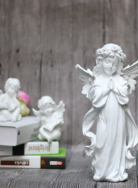 欧式风天使客厅卧室树脂工艺品