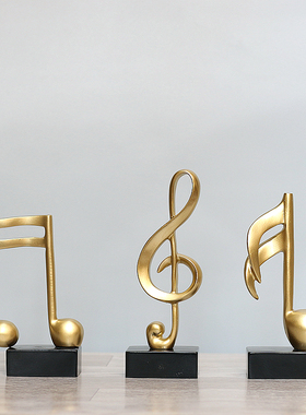 创意五线谱音符摆件钢琴房装饰品